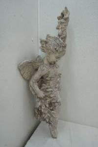 lot 405 image: hanging angel statue 25 tall