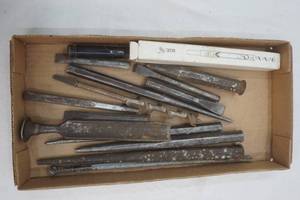 lot 407 image: punches and chisels lot