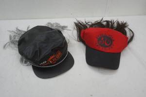 lot 524 image: hat with wig lot