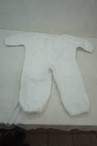 lot 601 image: childs bunny suit and hat
