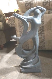 lot 400 image: dance in the garden statue 34 tall