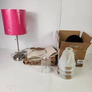 lot 31 image: Lighting Items Desk Lamp Lamp Shade Replacement Light Fixtures
