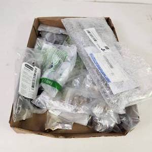 lot 33 image: Large Lot Of Miscellaneous Door Knobs And Door Pulls Open Box