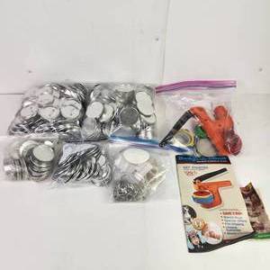 lot 91 image: Pin Button Kit Everything You Need