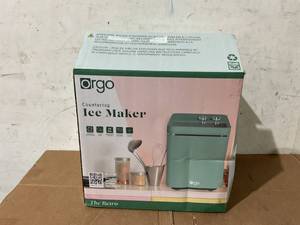lot 262 image: Orgo 26 lbs Capacity Retro Countertop Ice Maker