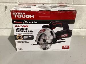 lot 492 image: Hyper Tough 20V Max Lithium-ion Cordless 6-12 Circular Saw