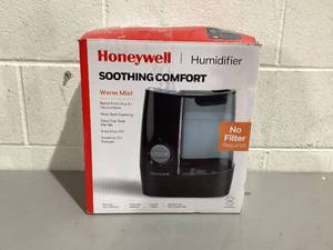 lot 496 image: Honeywell 1 Gallon Filter Free Warm Mist Humidifier HWM845B