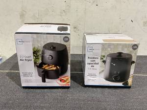 lot 151 image: LOT OF 2 Mainstays Air Fryers