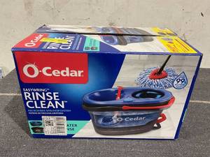 lot 154 image: O-Cedar RinseClean Clean Water Spin Mop and Bucket System