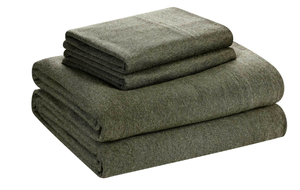 lot 131 image: Mainstays Adult Extra Soft Jersey Bed Sheet Set, Queen, Sea Turtle Green, 4 Pieces