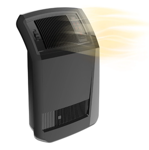 lot 139 image: Lasko 1500W Cyclonic Ceramic Console Electric Space Heater with Timer, CC24925, Black