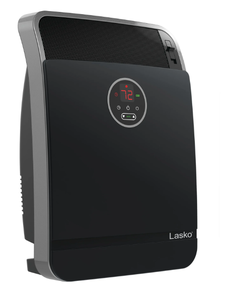 lot 142 image: Lasko 18 1500W Whole Room Ceramic Console Space Heater with Remote, Black