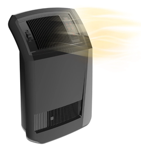 lot 143 image: Lasko 1500W Cyclonic Ceramic Console Electric Space Heater with Timer, CC24925, Black