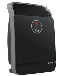 lot 146 image: Lasko 18 1500W Whole Room Ceramic Console Space Heater with Remote, Black