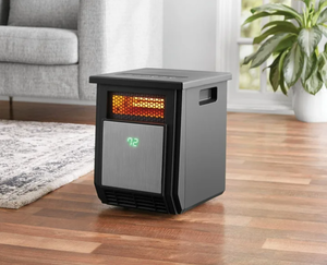 lot 148 image: Mainstays New1500W Electric 4-Element Infrared Cabinet Space Heater for Indoor