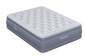 lot 153 image: Beautyrest Sensalux 18 Inflatable Air Bed Blow up Mattress with Built-in Pump Queen