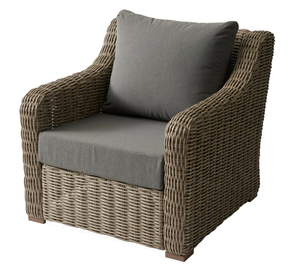lot 233 image: Better Homes & Gardens Grey Outdoor 24 x 24 2 Piece Deep Seat Cushion Set