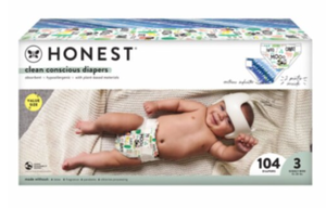 lot 355 image: The Honest Company Clean Conscious Baby Diapers