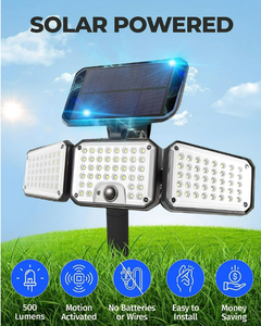 lot 400 image: Bell and Howell Bionic Solar Powered Outdoor Light