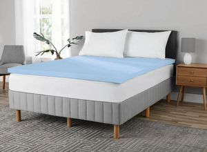 lot 407 image: Mainstays 2 Memory Foam Mattress Topper, King