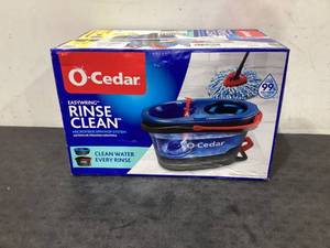 lot 625 image: O-Cedar RinseClean Clean Water Spin Mop and Bucket System  Clean with Clean Water  Removes 99% of Bacteria