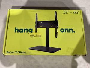 lot 425 image: Onn. Swivel TV Base for 32 to 65 TVs, up to 35° Swivel