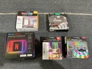lot 183 image: LOT OF 5 LED Strip Lights
