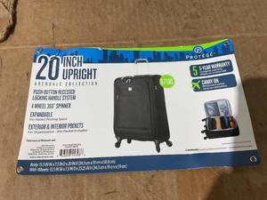 lot 349 image: Protege, Arendale Soft Side 20 Expandable Carry-On Luggage, Black, Adult