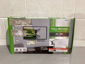 lot 513 image: SANUS VuePoint Full-Motion TV Wall Mount for TVs 32-55 up to 55 lbs, Comes with 9.8 4K HDMI Cable