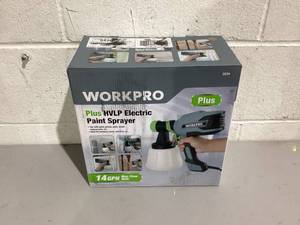 lot 516 image: WorkPro Plus 14GPH Electric Paint Sprayer, 120 Volt, Model 2234