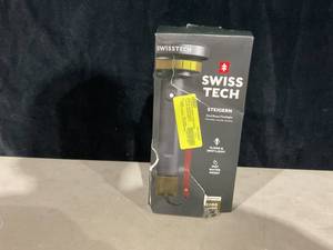 lot 477 image: Swiss Tech Steigern 2000 Lumen LED Rechargeable Flashlight, IPX7 Waterproof, Digital Focusing