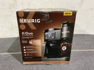 lot 188 image: Keurig K-Duo Essentials, Hot & Iced Single-Serve K-Cup Pod Coffee Maker & Carafe