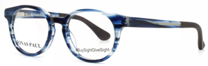 lot 317 image: JONAS PAUL PaulPaige SSP Striped Pacific Unisex Kids Round Eyeglasses 43-15-125
