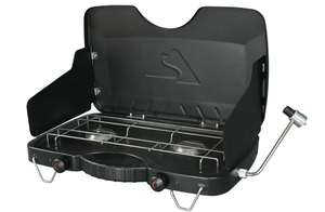 lot 493 image: Ozark Trail 2 Burner Propane Gas Camping Stove, GCT2208W