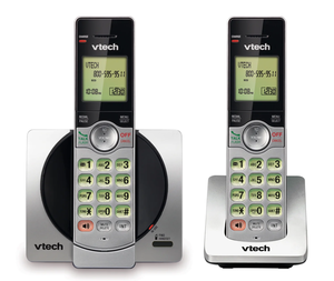 lot 498 image: LOT OF 2 VTech CS6919-2 DECT 6.0 Cordless Phone with Caller ID and Handset Speakerphone, 2 Handsets