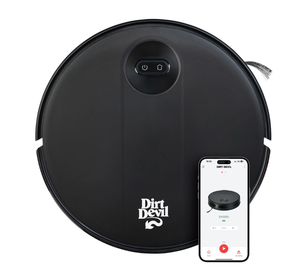 lot 84 image: Dirt Devil EV3320 Robot Vacuum with Gyro Navigation, Great for Pet Hair, Wi-Fi, App-Enabled