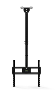 lot 199 image: onn. Full Motion Ceiling Mount for Min 26 to Max 65 TVs, Black