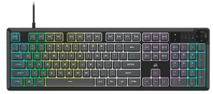 lot 310 image: Corsair K55 CORE RGB Full Size USB Gaming Keyboard with Safety Leaflet, Black & Gray