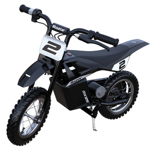 lot 539 image: Razor Dirt Rocket MX125 Electric-Powered Dirt Bike - Black with Decal Included