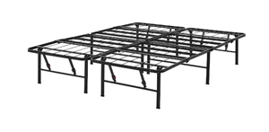 lot 549 image: Mainstays 14 High Quad Fold Steel Platform Bed Frame, Queen