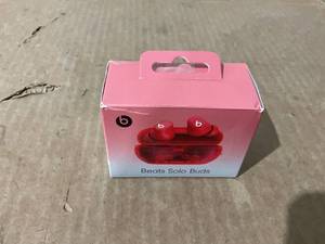 lot 35 image: Beats - Solo Buds True Wireless Earbuds - Transparent Red