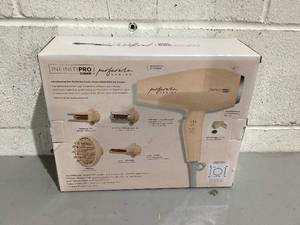 lot 572 image: Conair Infiniti Pro Hair Dryer with Diffuser plus 3 Other Attachments  Performa Series Hair Dryer Blush Pink