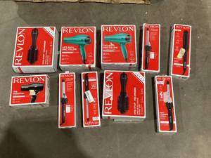 lot 678 image: LOT OF 10 Revlon Womens Hair Styling Products