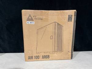 lot 595 image: Montech AIR 100 ARGB - Tower - Micro ATX - windowed Side Panel (Tempered Glass) - no Power Supply (ATX) - White - USBAudio