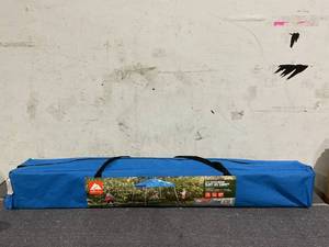 lot 212 image: Ozark Trail 10 x 10 Instant Slant Leg Pop-up Canopy, Outdoor Shading Shelter, Blue