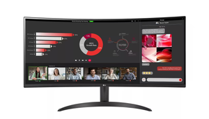 lot 6 image: 34 Curved UltraWide WQHD HDR 10 100Hz Monitor with AMD FreeSync