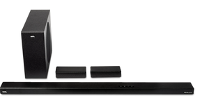 lot 207 image: onn. 5.1 Ultra-Slim Surround Soundbar System with Dolby Atmos, Wireless Subwoofer and Wireless Satellite Speakers, 36