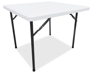 lot 707 image: Alera ALEPT36SW 36 in. x 36 in. x 29.25 in. Square Plastic Folding Table - White