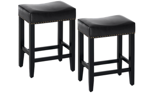 lot 708 image: Furniliving Bar Stools Set of 2, 25.7 inch Counter Height Bar Stools