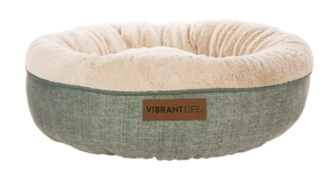 lot 710 image: Vibrant Life Round Dreamer Mattress Edition Dog Bed, Small, 22x22, up to 35lbs